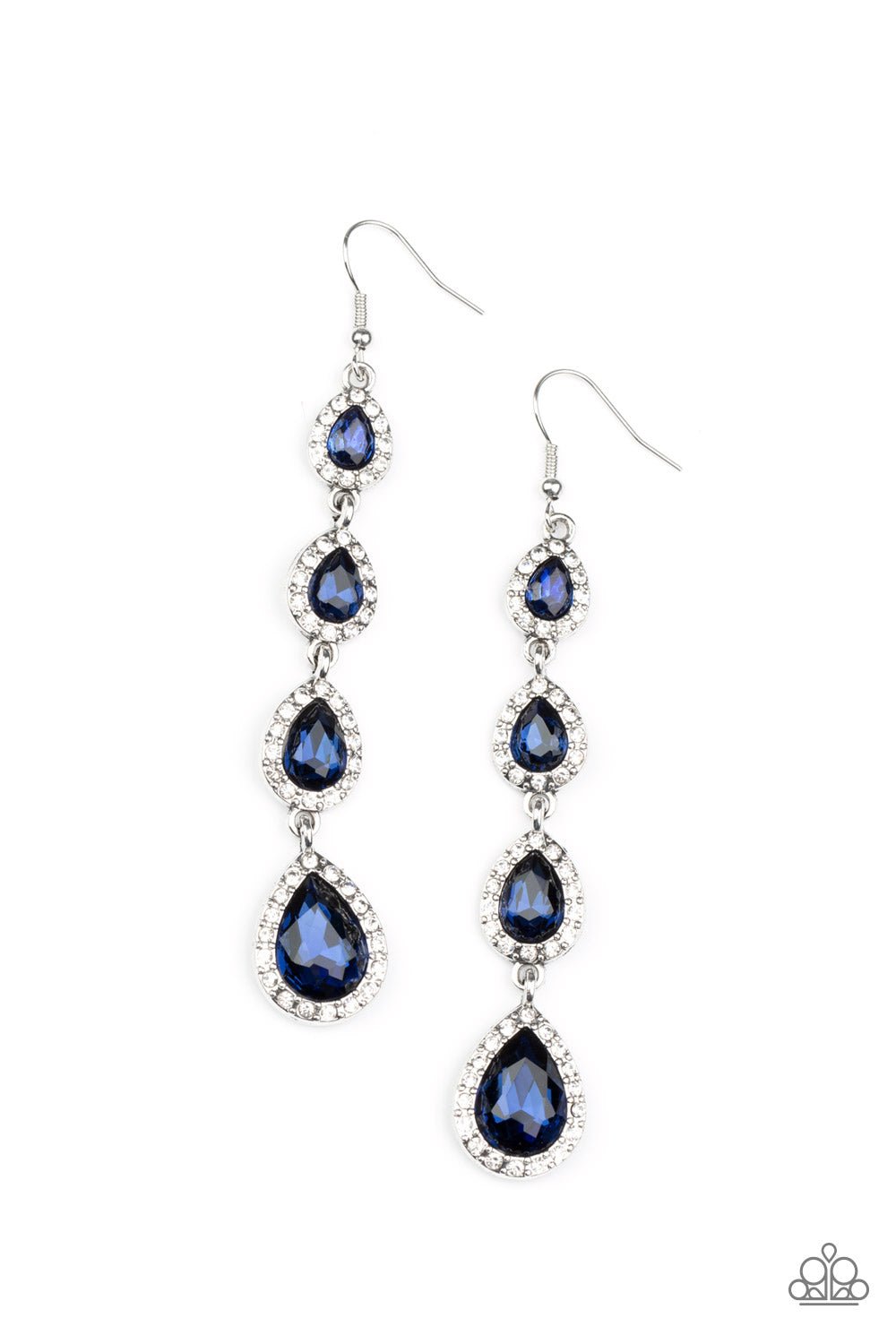 Paparazzi Confidently Classy - Blue $5 Earrings. Get Free Shipping. #P5RE-BLXX-245XX