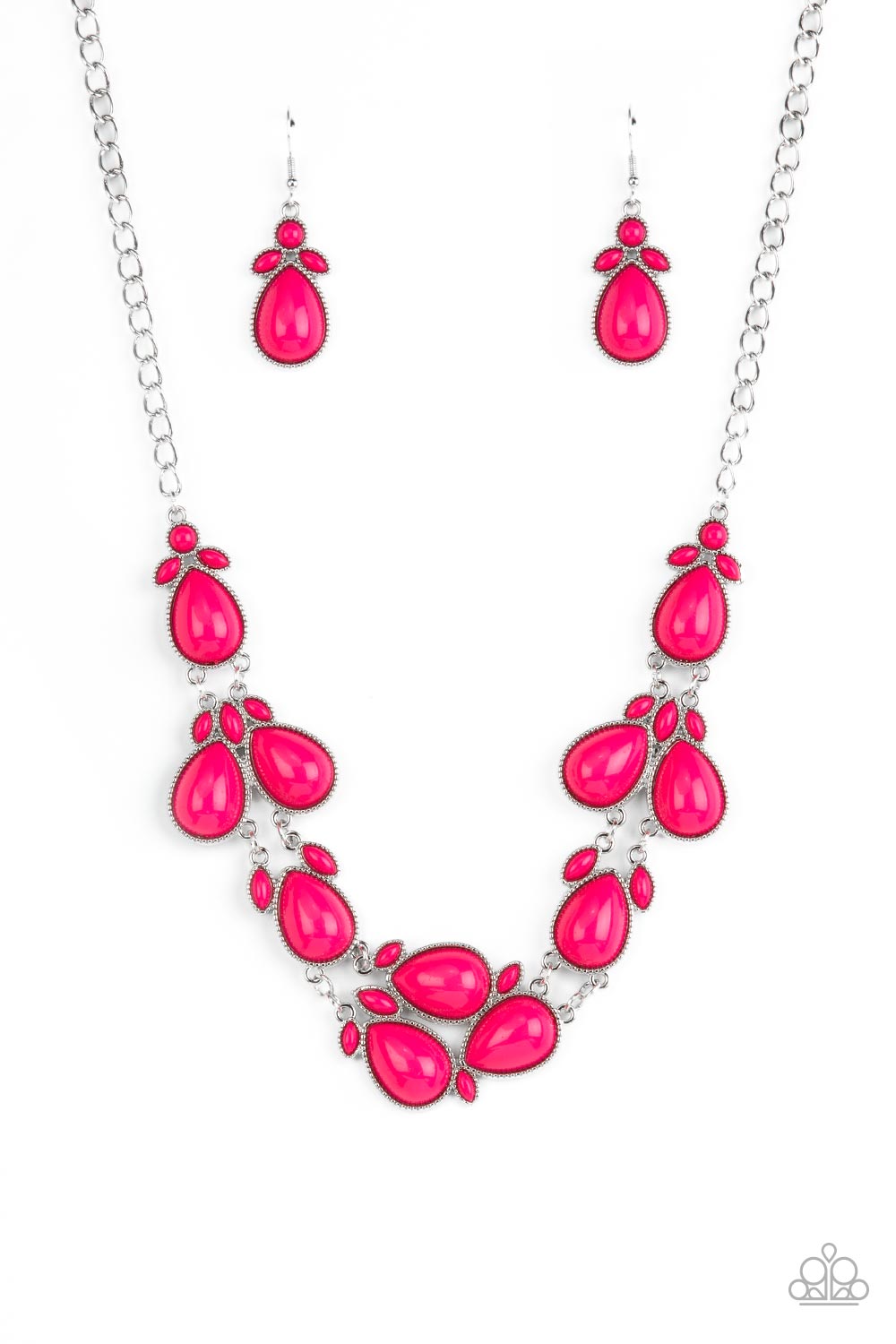 Paparazzi Botanical Banquet - Pink Short Necklace. Subscribe & Save. #P2ST-PKXX-120XX