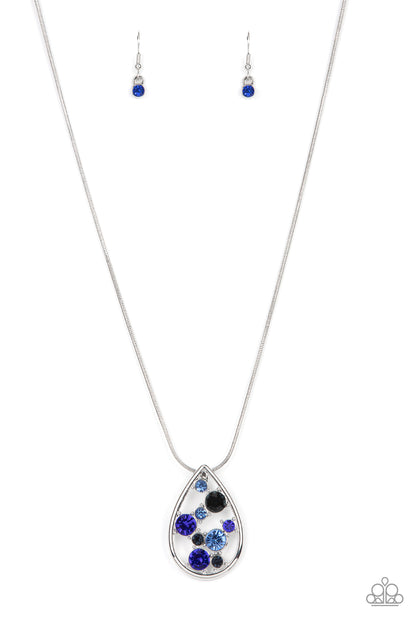 Paparazzi Seasonal Sophistication - Blue Necklace. Get Free Shipping. #P2RE-BLXX-343XX