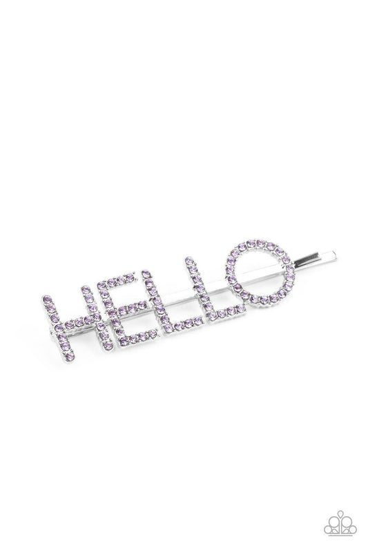 Paparazzi Hello There Purple Bobby Pin Hair Clip. Get Free Shipping. #P7SS-PRXX-138XX