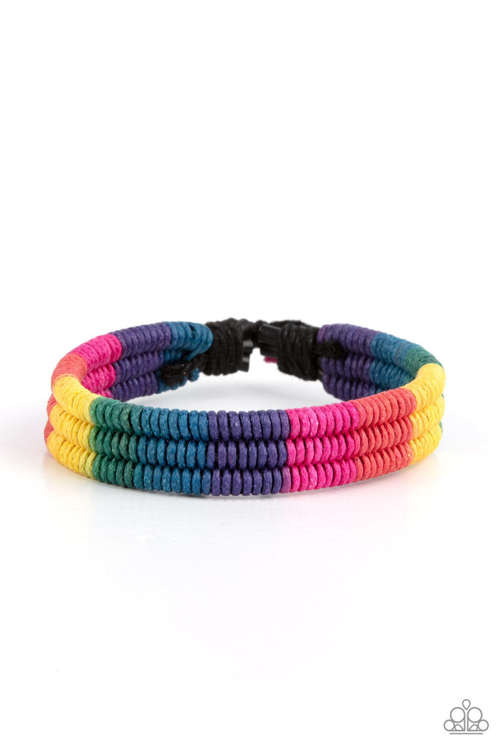 Rainbow Renegade - Multi Bracelet Paparazzi Accessories. Get Free Shipping! #P9UR-MTXX-236XX