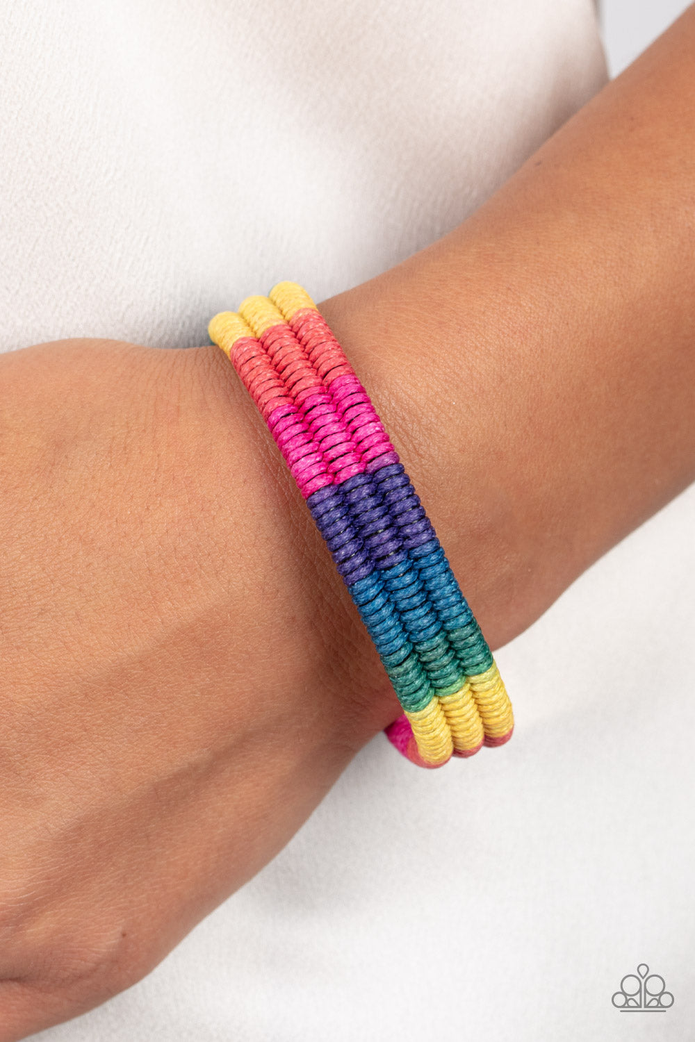 Paparazzi Rainbow Renegade - Multi Bracelet Urban Unisex. #P9UR-MTXX-236XX. Subscribe and Save!