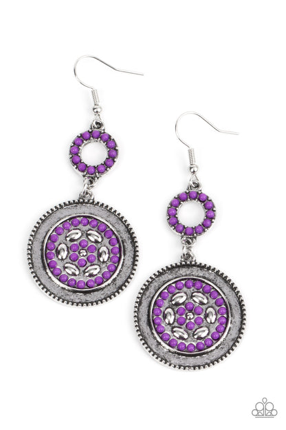 Meadow Mantra Purple Earrings Paparazzi Accessories. Subscribe & Save. #P5WH-PRXX-242XX