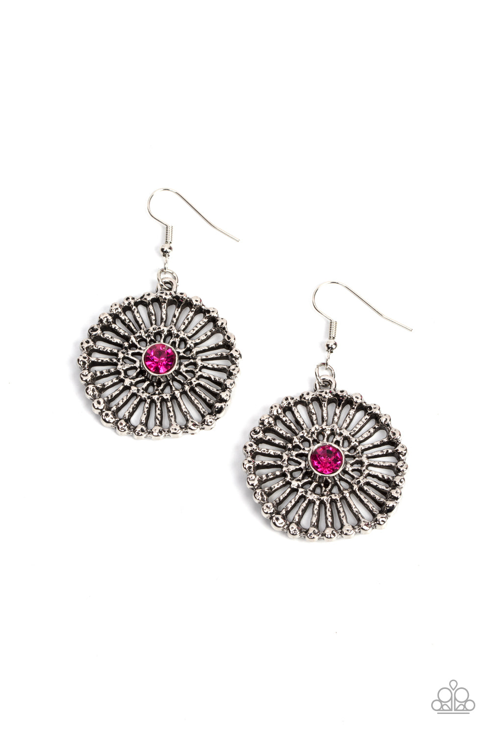 Tangible Twinkle - Pink Earrings Paparazzi Accessories. Subscribe & Save! #P5WH-PKXX-265XX