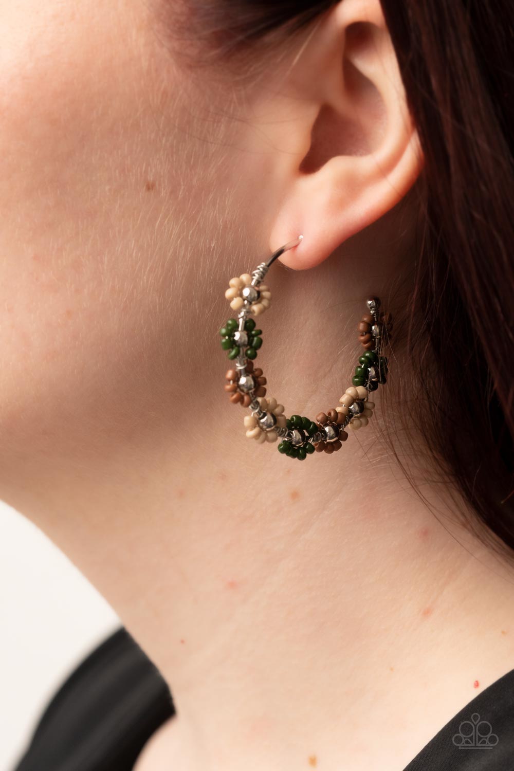 Paparazzi Growth Spurt - Green Earrings