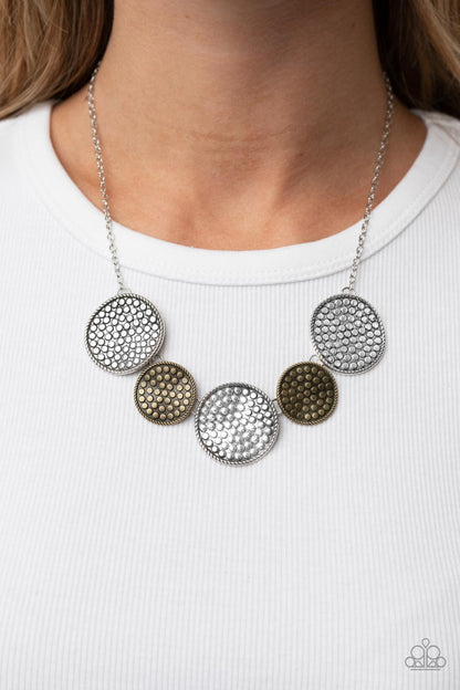 Paparazzi Self DISC-overy Multi Metal Necklace $5 jewelry. Get free shipping! #P2SE-MTXX-231XX