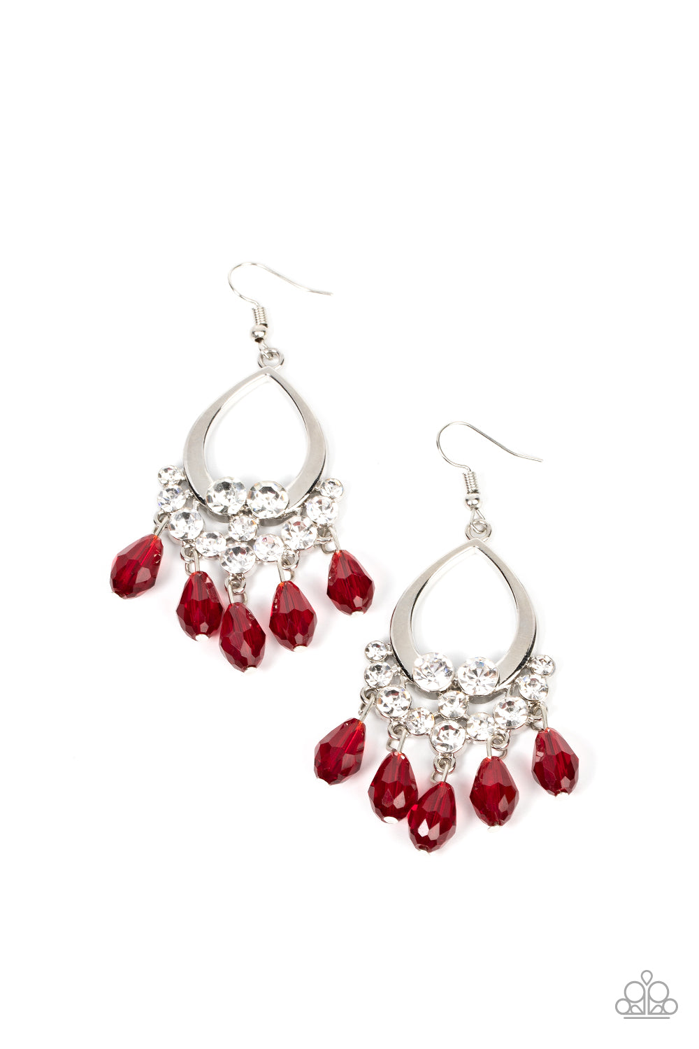 Famous Fashionista - Red Earrings Paparazzi Accessories. Subscribe & Save. #P5RE-RDXX-171XX