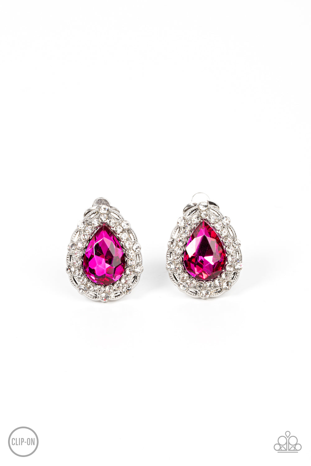 Paparazzi Haute Happy Hour Pink Earrings. Get Free Shipping. #P5CO-PKXX-042XX