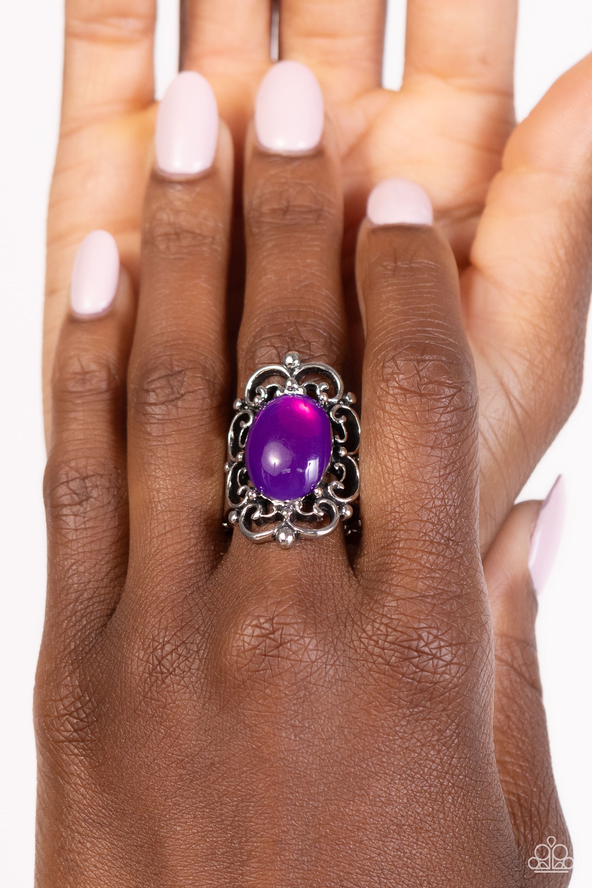 Happily EVERGLADE After Purple Ring Paparazzi Accessories. Subscribe & Save. Purple bead ring