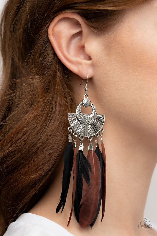 Paparazzi Plume Paradise Multi Earrings. Get Free Shipping. #P5SE-MTXX-145XX