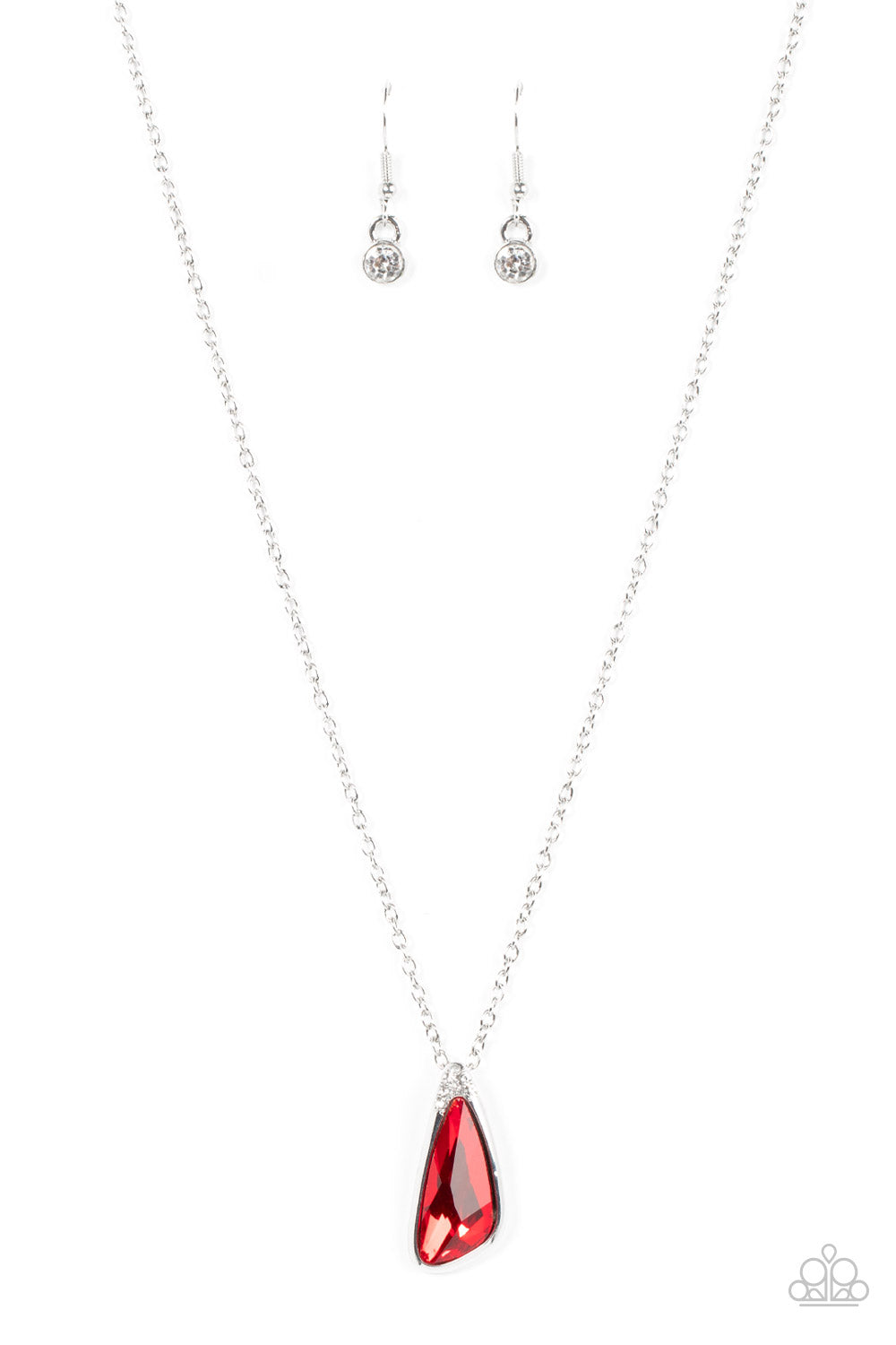 Envious Extravagance Red Dainty Necklace Paparazzi Accessories. Get Free Shipping. #P2RE-RDXX-221XX