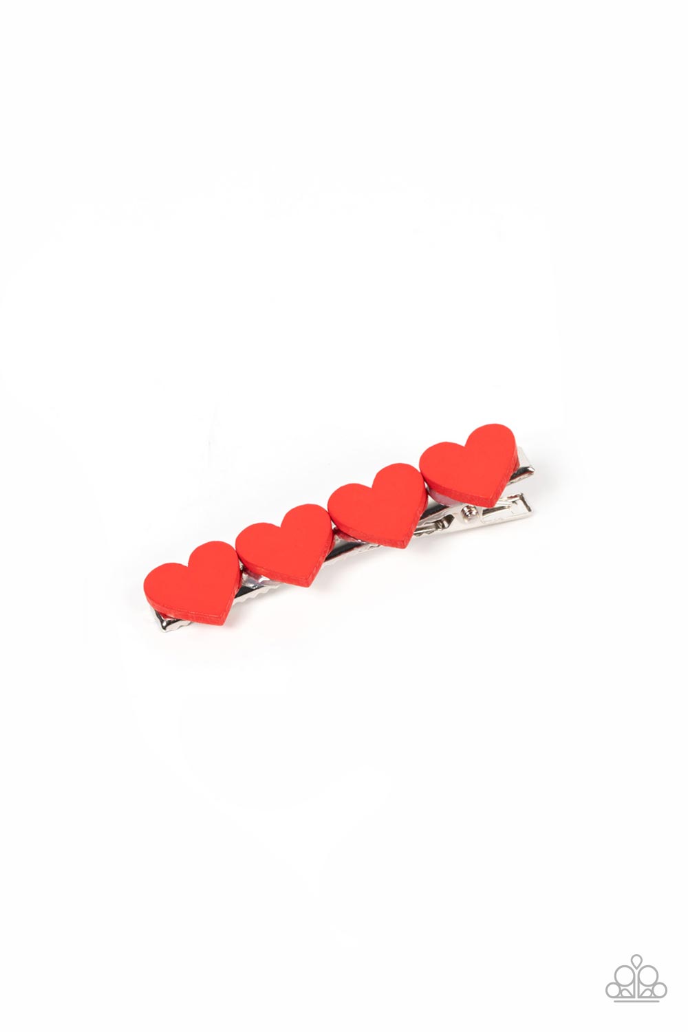 Sending You Love - Red Hair Clip Paparazzi $5 Hair Accessories. Free Shipping. #P7SS-RDXX-112XX