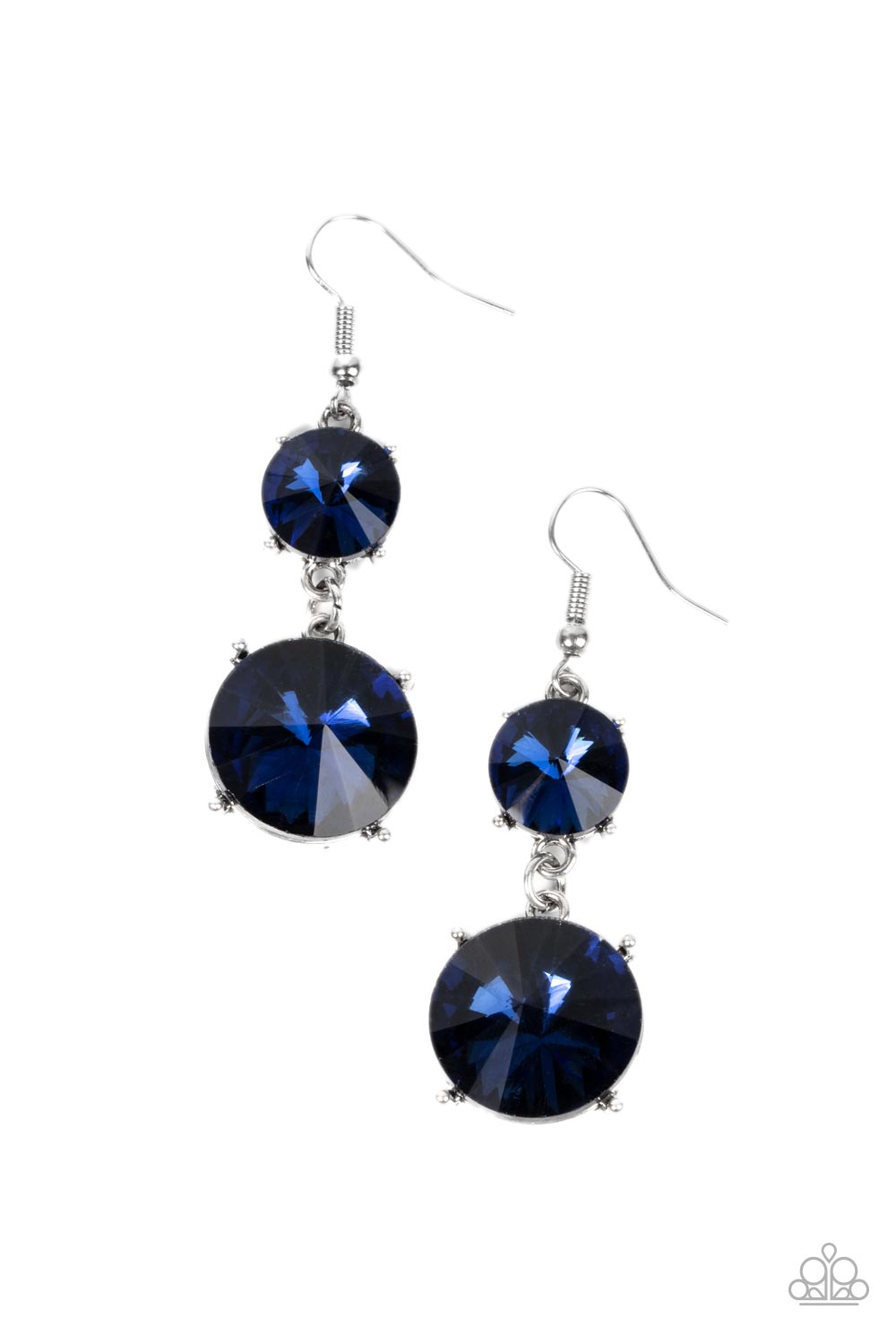 Paparazzi Sizzling Showcase - Blue Earrings. #P5RE-BLXX-263XX. Get Free Shipping