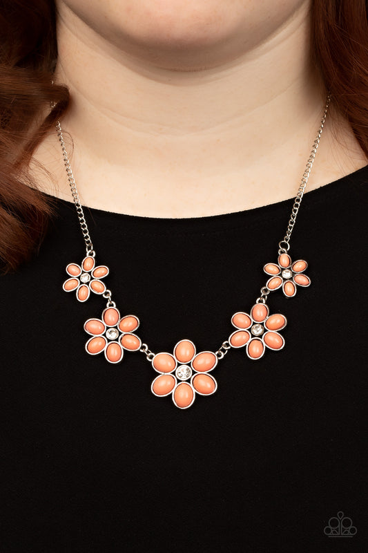 Paparazzi Prairie Party Orange Necklace $5 Accessories. #P2ST-OGXX-077XX. Subscribe & Save!