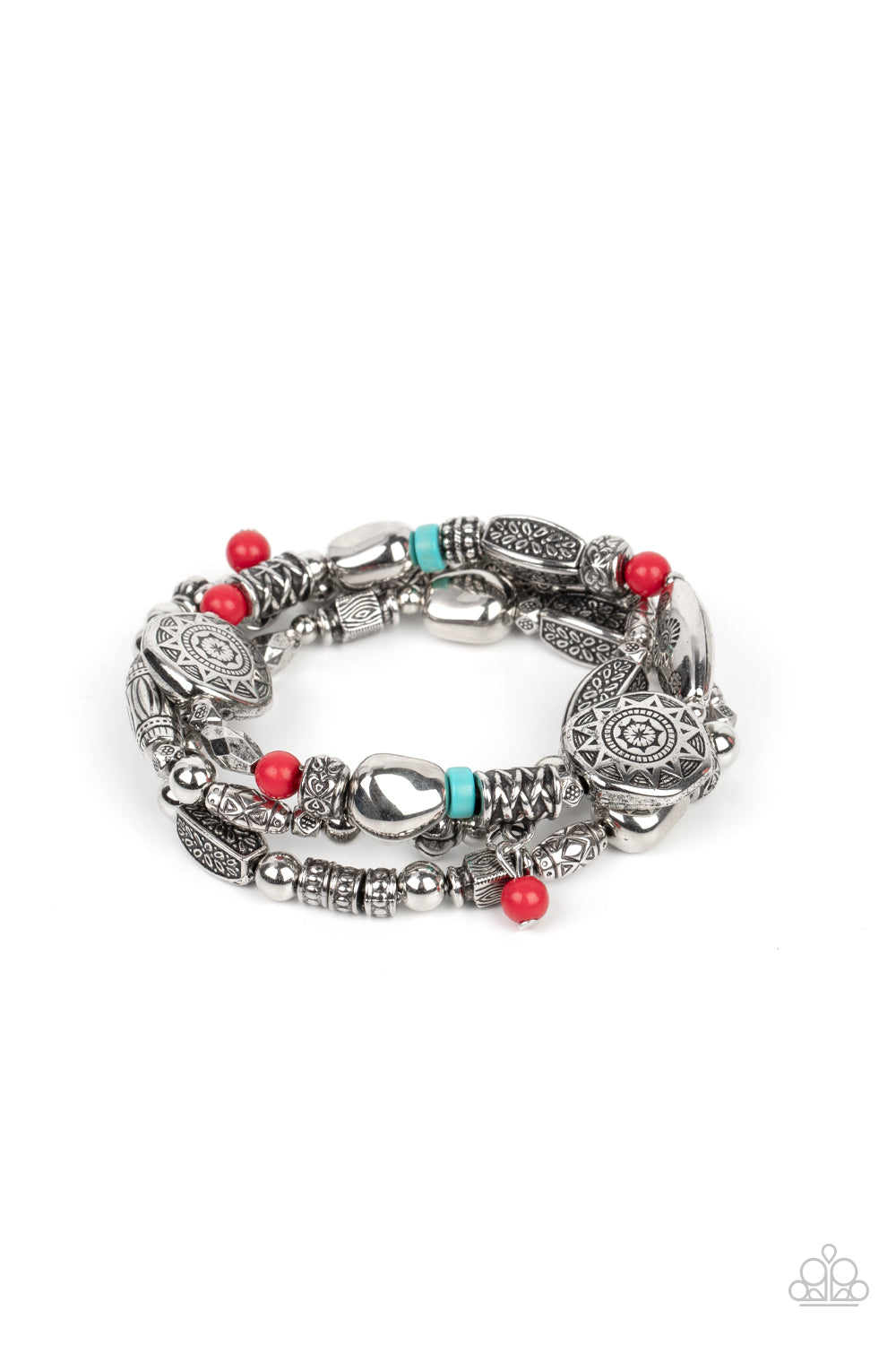 Paparazzi Western Quest Red Bracelet. Stretchy. Subscribe & Save. #P9SE-RDXX-277XX