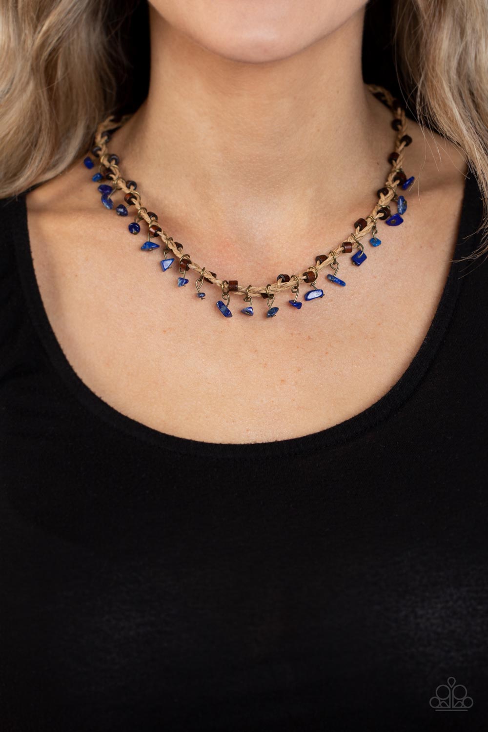 Paparazzi Canyon Voyage Blue Necklace. Get Free Shipping. #P2UR-BLXX-059XX