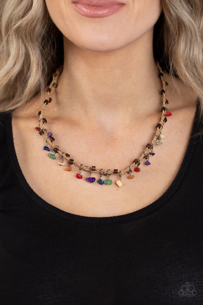 Paparazzi Canyon Voyage Multi Necklace. #P2UR-MTXX-045XX. Urban Necklace. Get Free Shipping