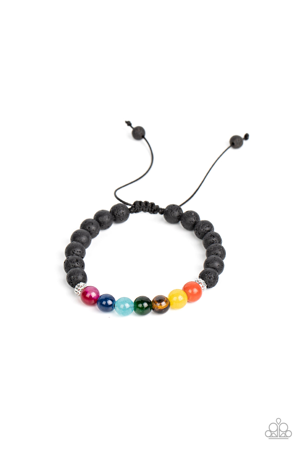 Paparazzi Canyon Kaleidoscope Multi Bracelet. Subscribe & Save. Lava Rock & Multi Beads Bracelet