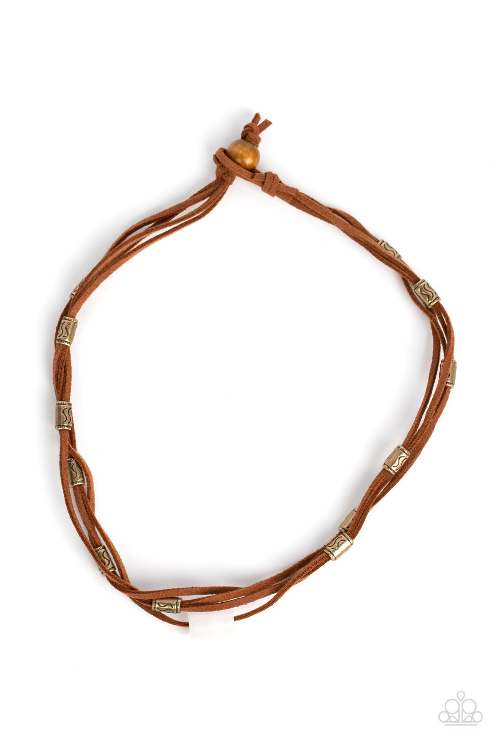 Elemental Elevation Brown Necklace Paparazzi Accessories. #P2UR-BRXX-036XX. Free Shipping $5 Urban