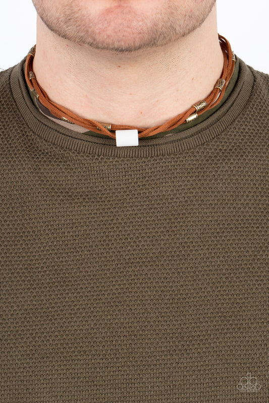 Paparazzi Elemental Elevation Urban Necklace. #P2UR-BRXX-036XX. Men's Accessories. 