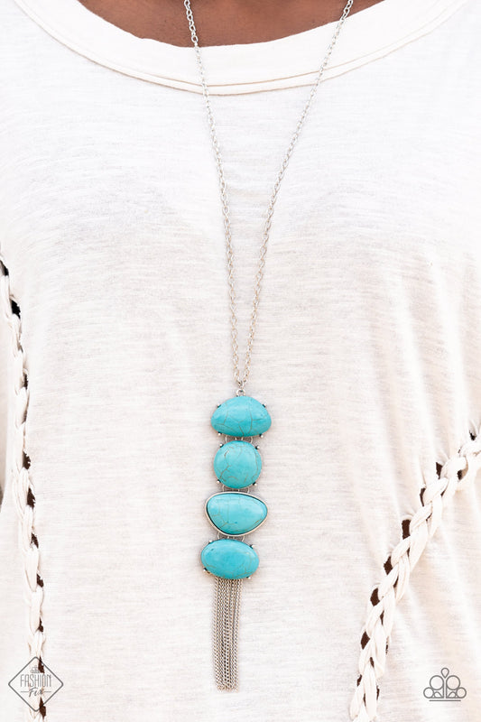 Paparazzi Hidden Lagoon Blue Necklace. Subscribe and Save. #P2SE-BLXX-496IK