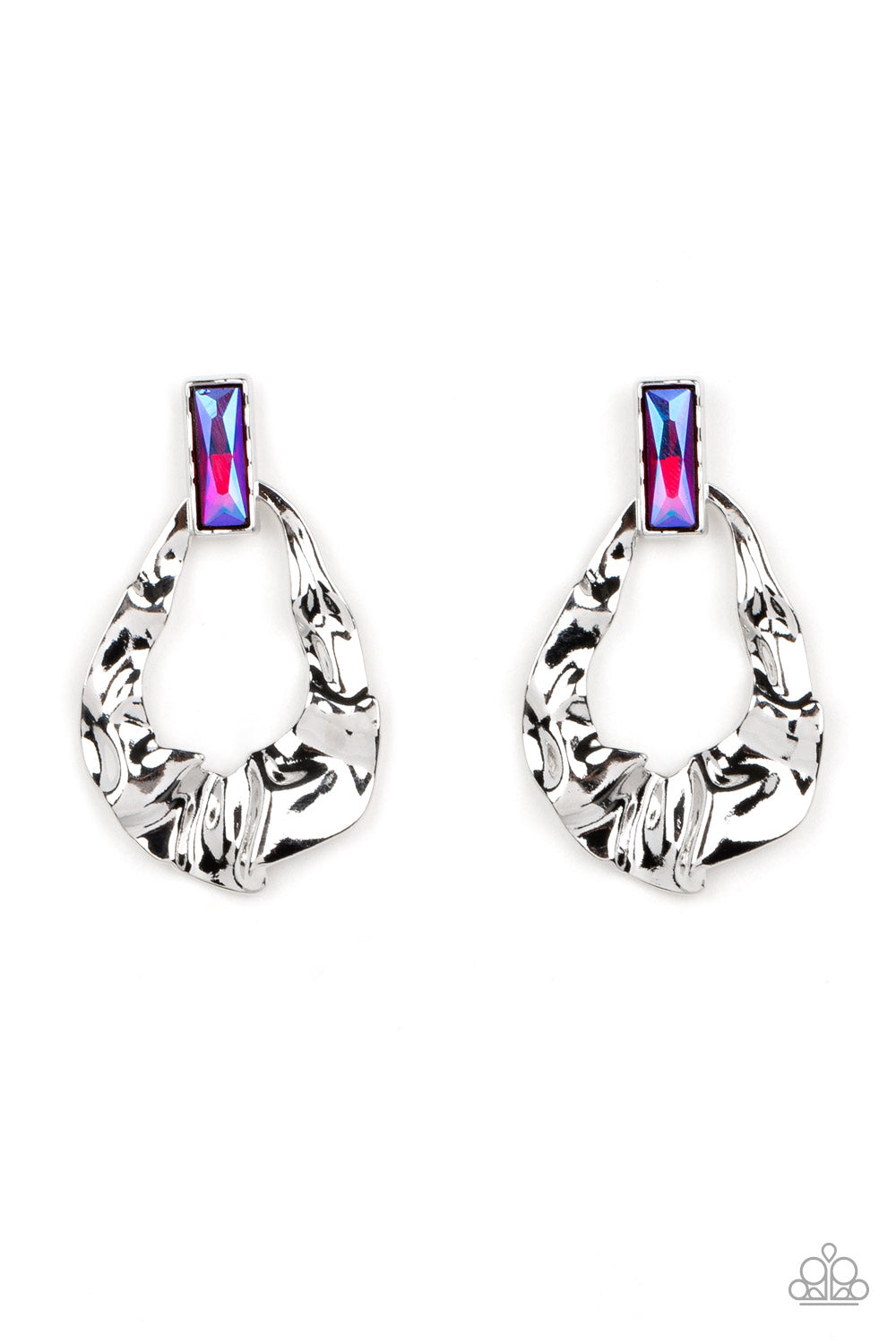 Metro Meltdown Pink Post Earrings Paparazzi Accessories. Get Free Shipping. #P5PO-PKXX-080XX