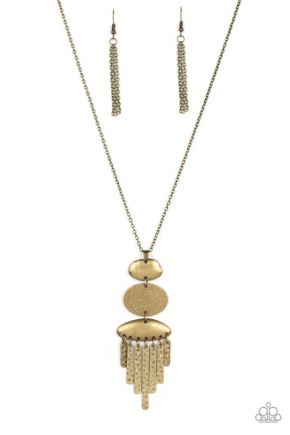 After the ARTIFACT Necklace Paparazzi Accessories. Get Free Shipping.  #P2SE-BRXX-144XX