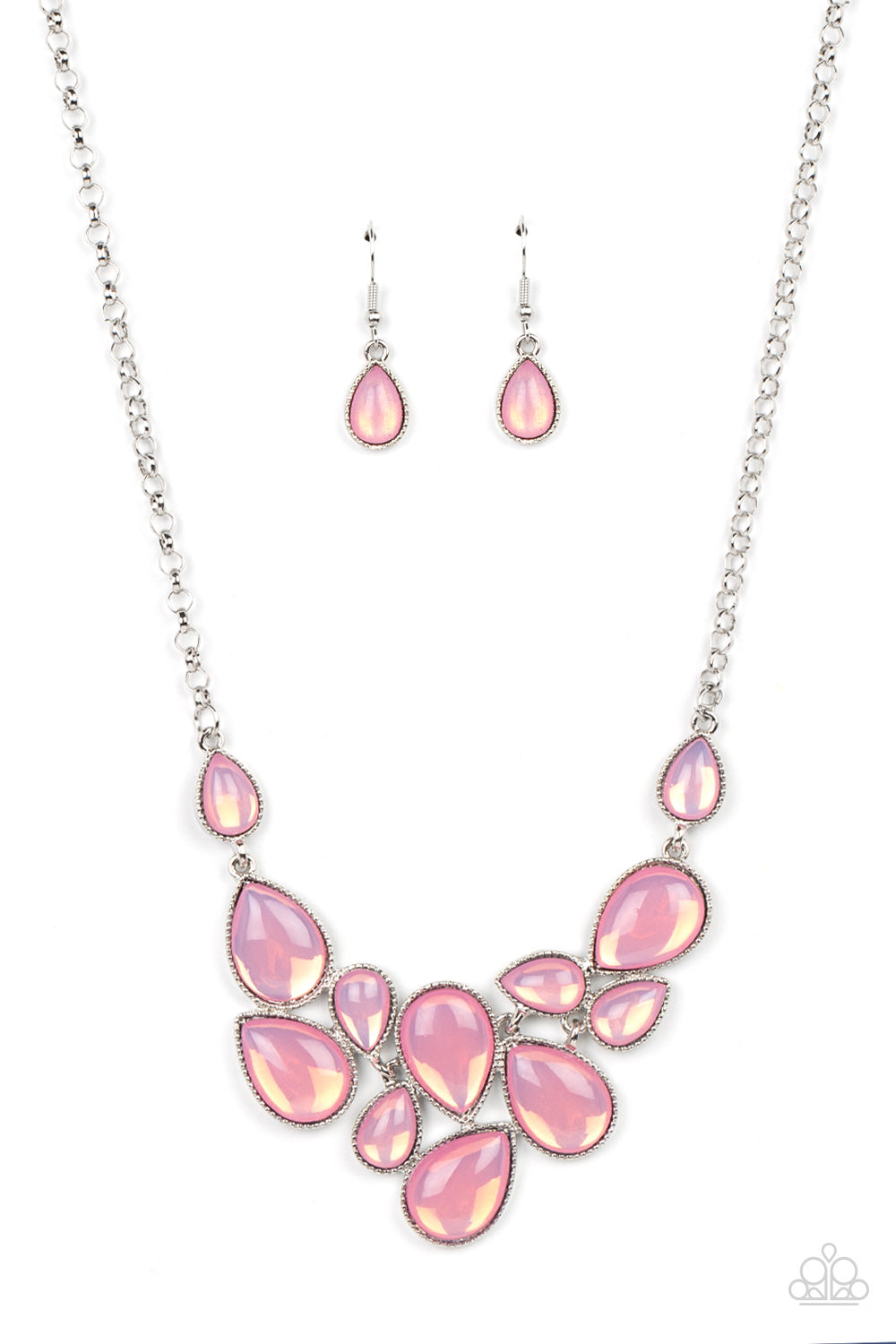 Keeps GLOWING and GLOWING Pink Necklace Paparazzi Accessories. Ships Free. #P2WH-PKXX-464XX