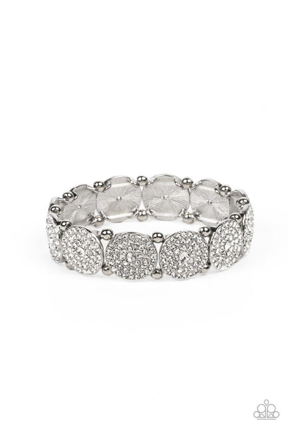 Paparazzi Palace Intrigue White Bracelet. Get Free Shipping. #P9RE-WTXX-522XX