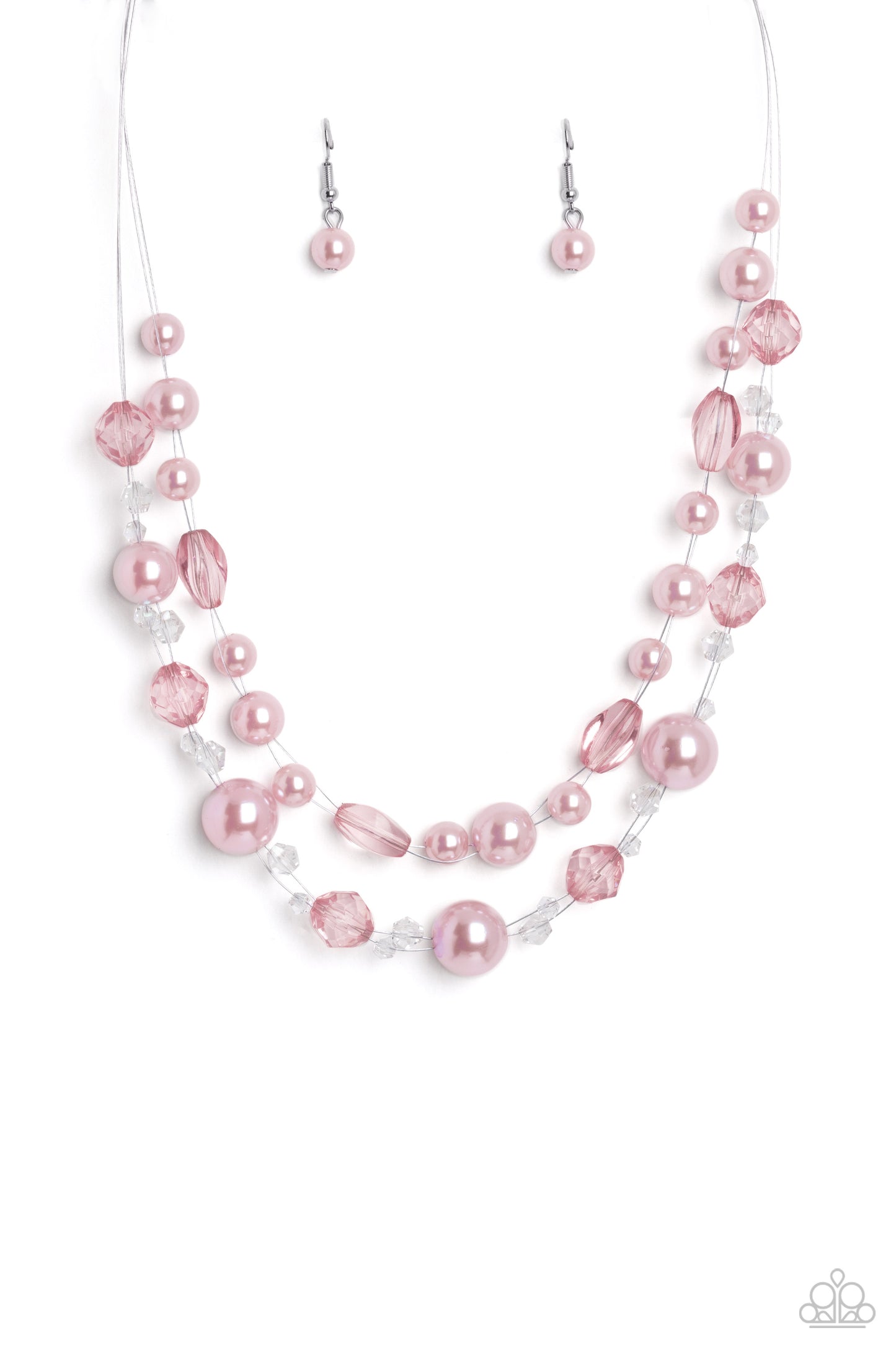 Paparazzi Parisian Pearls - Pink Necklace
