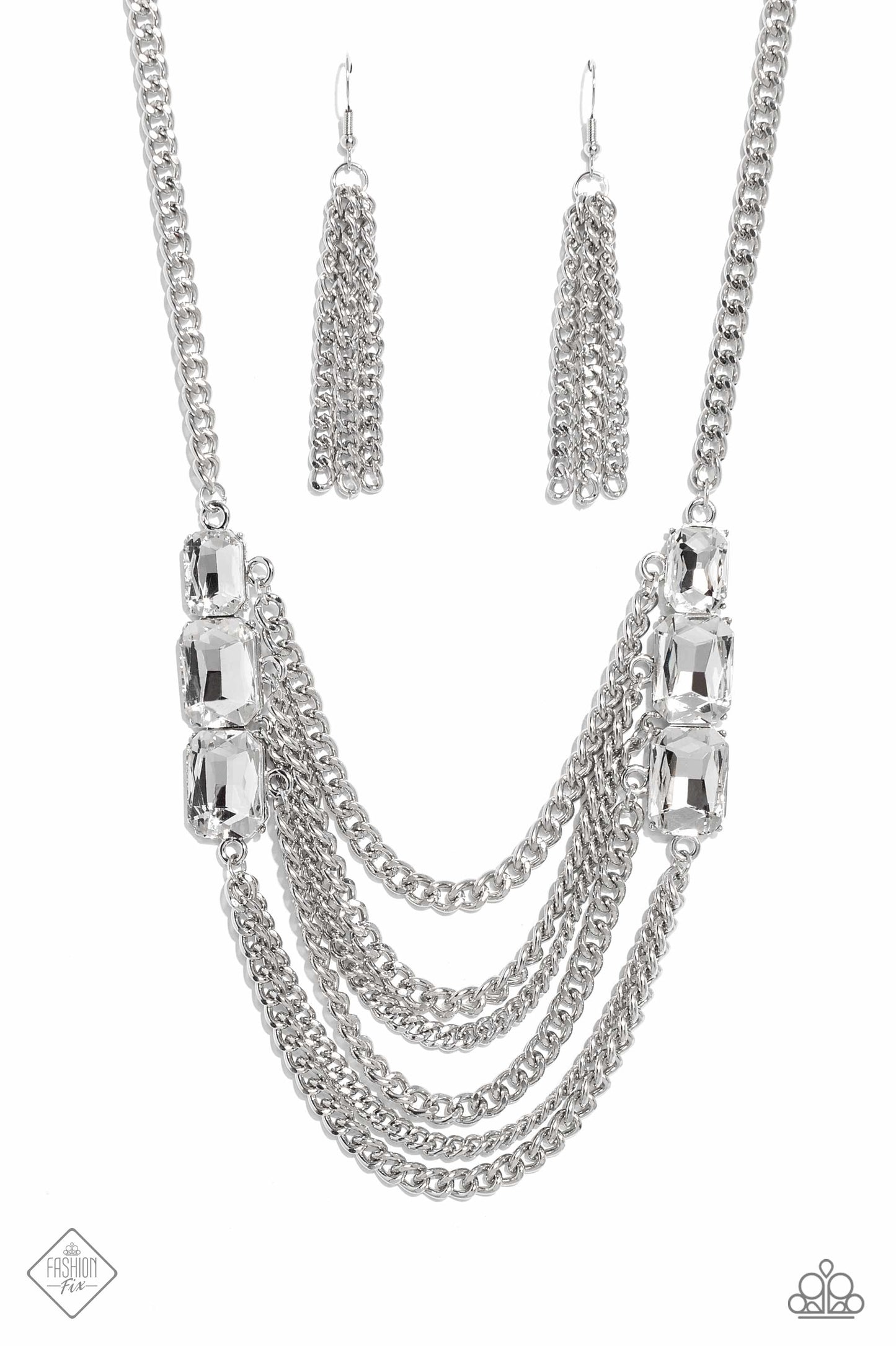 Paparazzi Come CHAIN or Shine White Necklace. Subscribe & Save.  #P2IN-WTXX-047NH Layered necklace