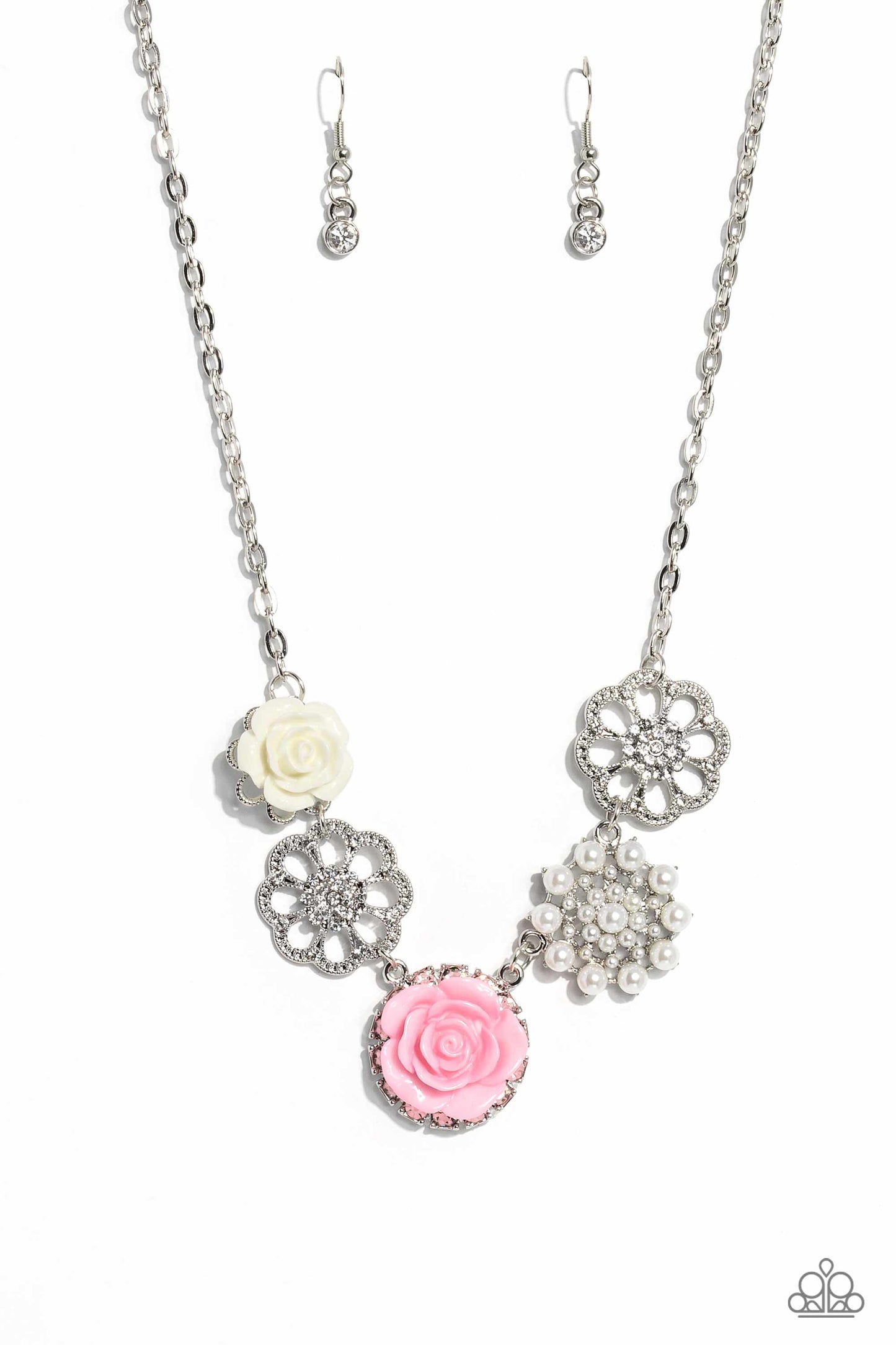 Tea Party Favors Pink Necklace Paparazzi Accessories. Get Free Shipping. #P2ST-PKXX-143NW