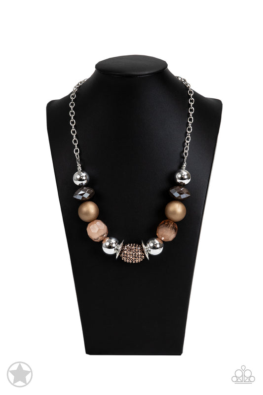 A Warm Welcome - Brown and Copper Beads Necklace