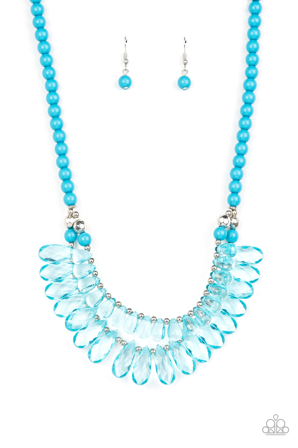 All Across the GLOBETROTTER Blue Necklace Paparazzi Accessories. Subscribe & Save! #P2ST-BLXX-170XX
