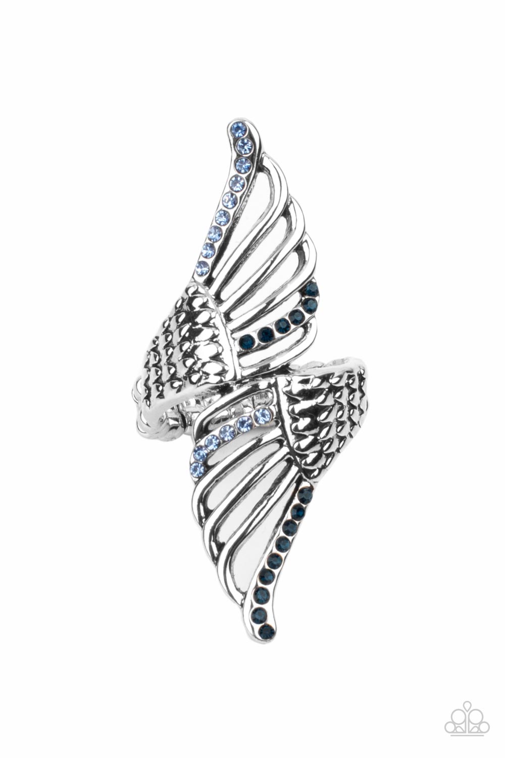 Angels Among Us - Blue Ring Paparazzi $5 Accessories. #P4RE-BLXX-234XX. Get Free Shipping. 