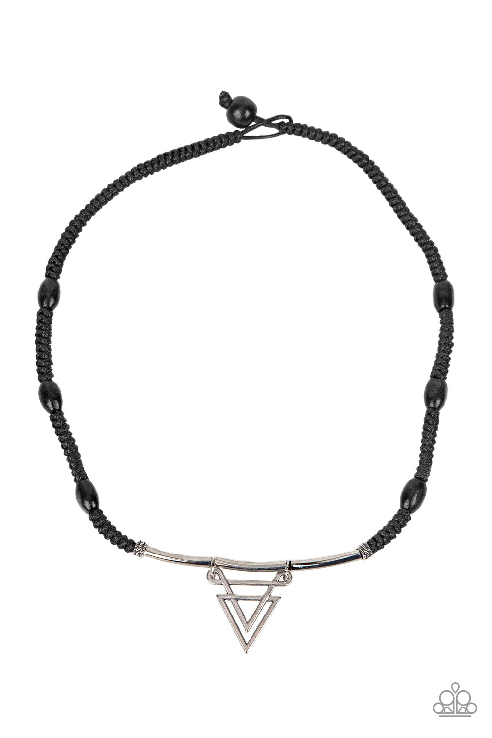 Paparazzi Arrowed Admiral Black Cord Necklace. Men's $5 Jewelry. Urban Accessories for Men Necklace