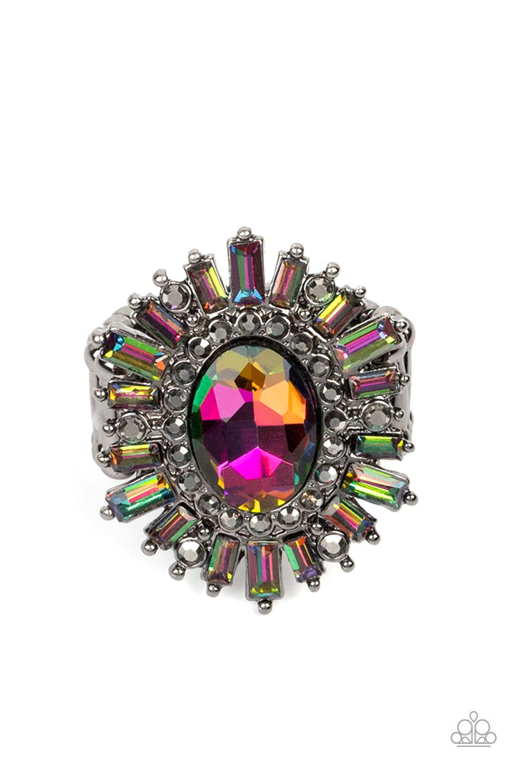 Paparazzi Astral Attitude Multi Ring. Subscribe & Save. #P4RE-MTXX-044XX. Oil Spill Ring