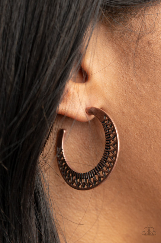 Bada BLOOM! - Copper Hoop Earring