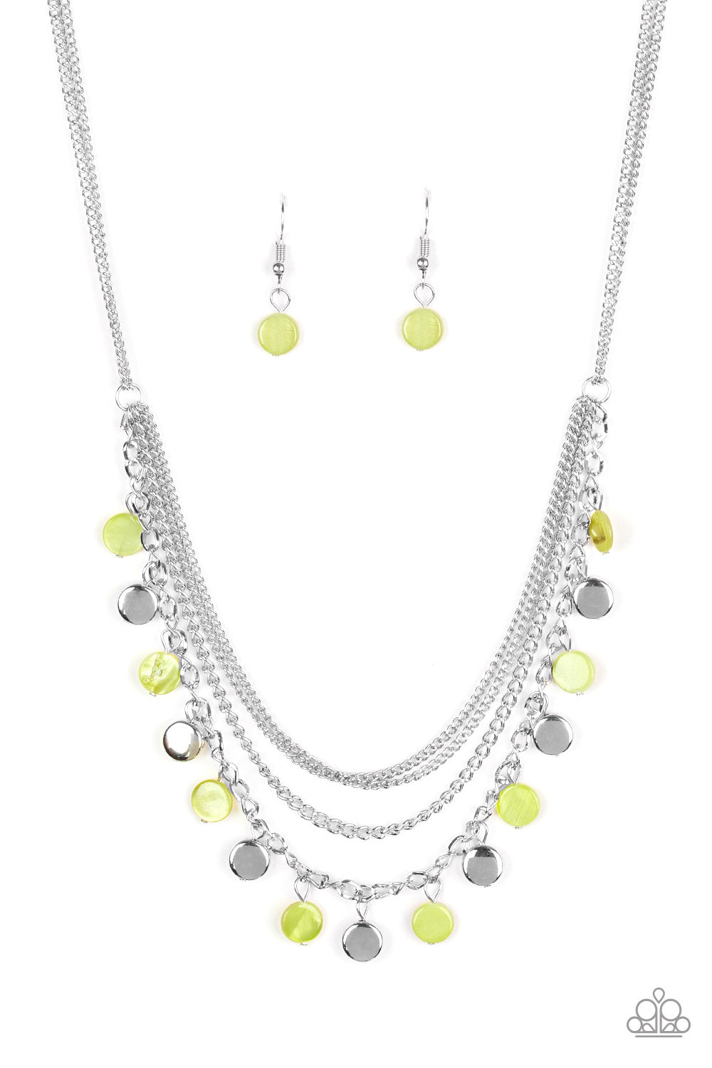 Beach Flavor Green Necklace Paparazzi Accessories $5 jewelry. Get free Shipping