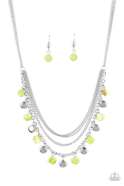 Beach Flavor Green Necklace Paparazzi Accessories $5 jewelry. Get free Shipping