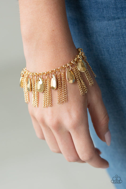 Paparazzi Brag Swag - Gold Bracelet at AainaasTreasureBox. #P9ED-GDXX-038NH