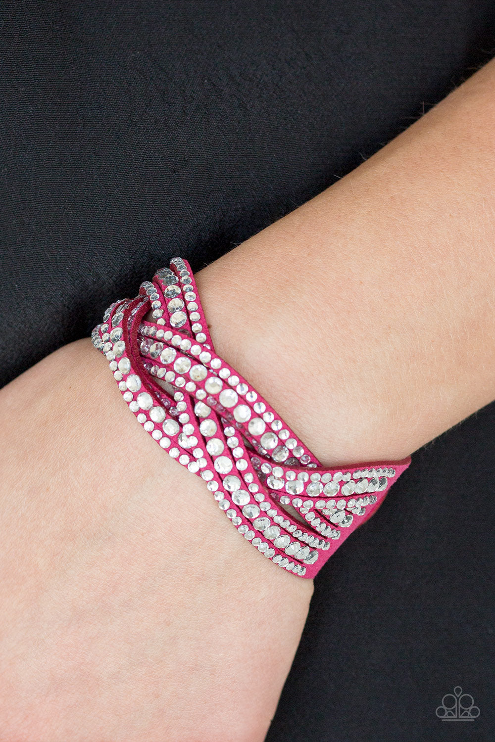 Paparazzi Bracelet ~ Bring On The Bling - Pink Wrap Bracelet