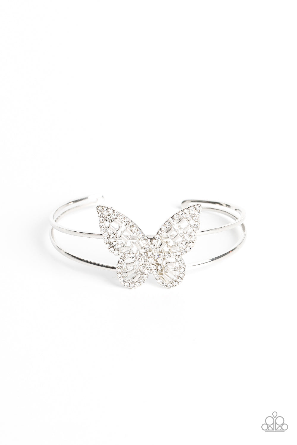 Paparazzi Butterfly Bella White Bracelet. Subscribe & Save. #P9WH-WTXX-248FS. Dainty Bracelet