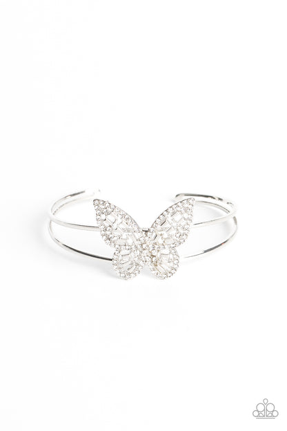 Paparazzi Butterfly Bella White Bracelet. Subscribe & Save. #P9WH-WTXX-248FS. Dainty Bracelet