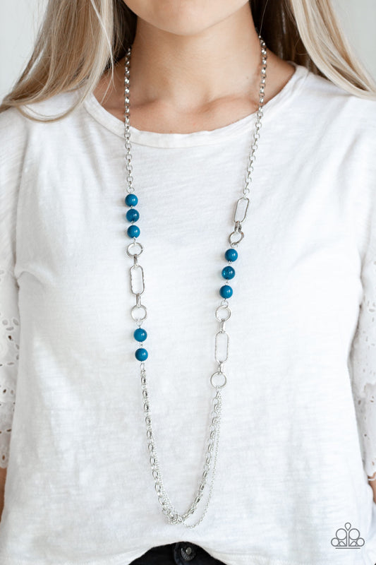 Paparazzi Necklace ~ CACHE Me Out - Blue