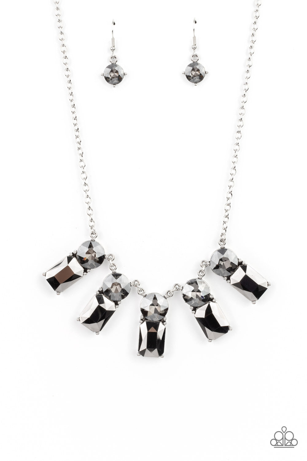 Celestial Royal Silver Necklace Paparazzi Accessories $5 jewelry online at AainaasTreasureBox.