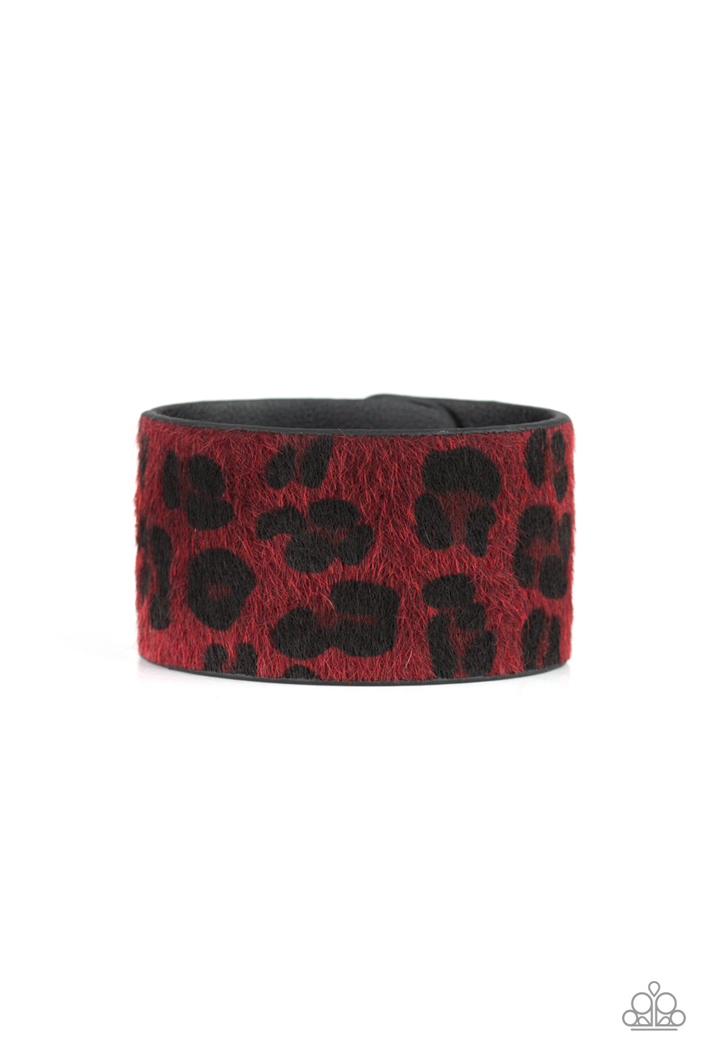 Cheetah Cabana Red Fuzzy Urban Bracelet Paparazzi Accessories. #P9UR-RDXX-059XX. Get Free Shipping. 