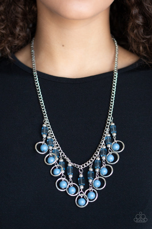 Paparazzi Necklace ~ Cool Cascade - Blue