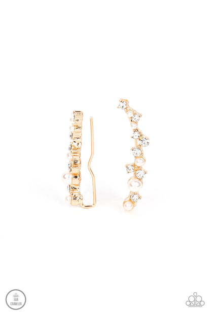 Paparazzi Couture Crawl Gold Earrings | Ear Crawlers | #P5PO-CRGD-164XX. Subscribe & Save!