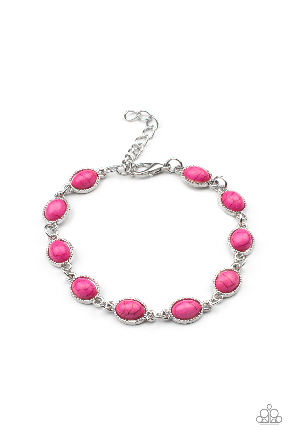 Desert Day Trip Pink Clasp Closure Bracelet Paparazzi Accessories. #P9SE-PKXX-143ZI.